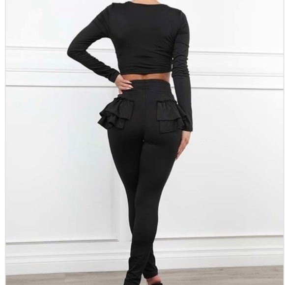 Sexy and fun black Pant set - Picture 3 of 4